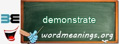 WordMeaning blackboard for demonstrate